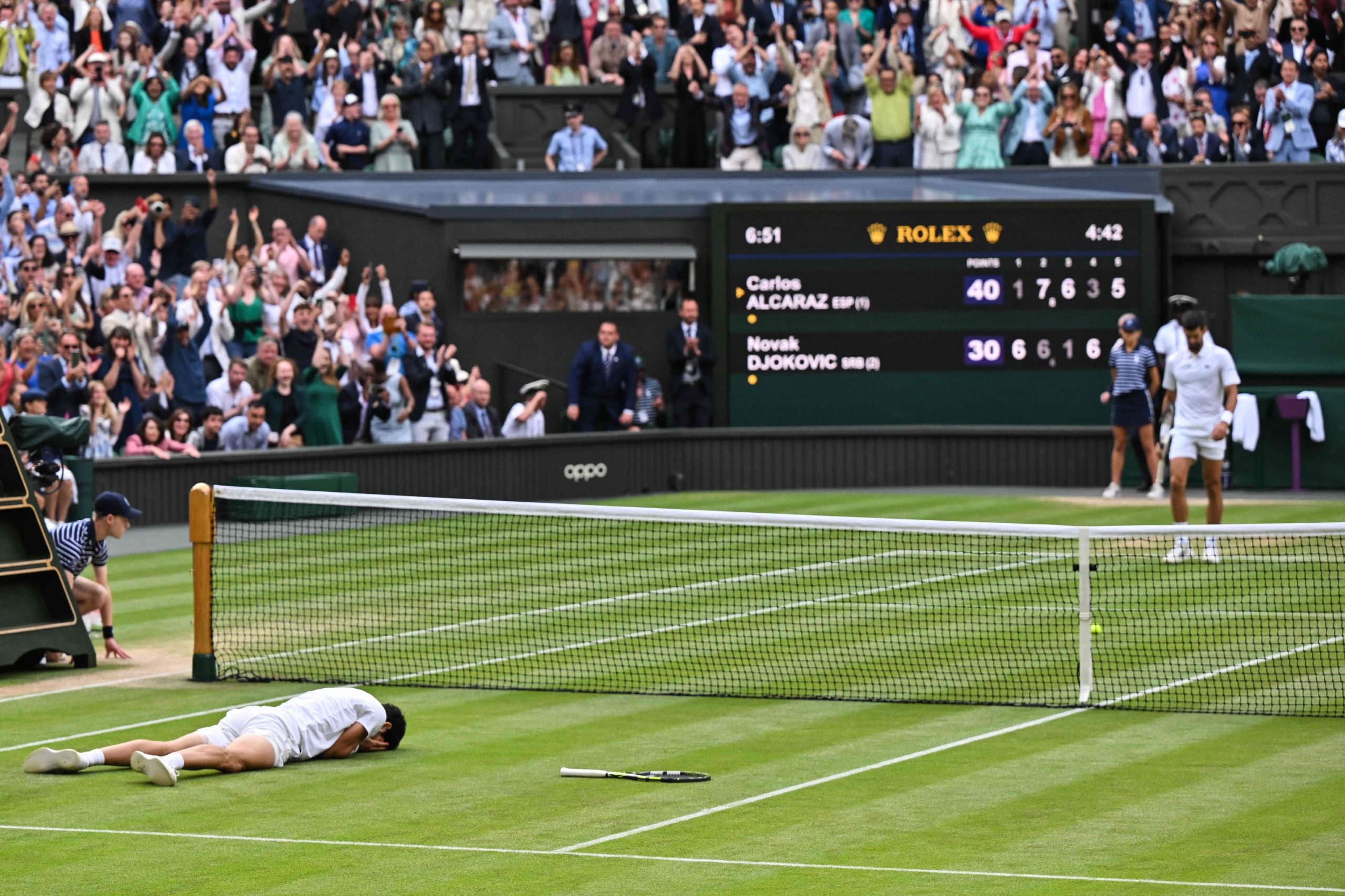 Alcaraz, colosal, pone fin a un lustro de reinado de Djokovic y se corona en Wimbledon