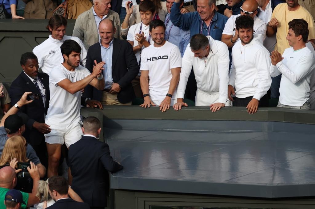 Este es el equipo que ha llevado a Alcaraz a la cima de Wimbledon