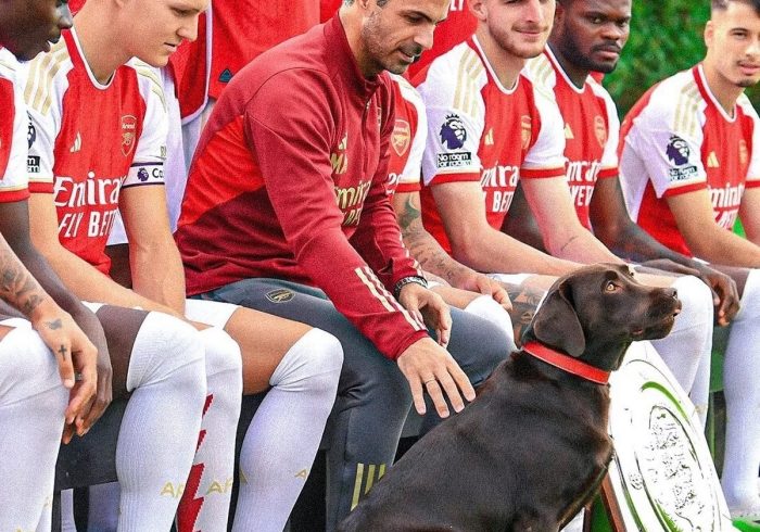 La ocurrencia de Arteta para quitar "estrÃ©s" a los jugadores del Arsenal: un perro dentro del vestuario