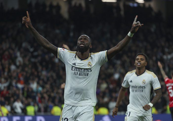 La cabeza de RÃ¼diger le regala al Madrid la primera victoria de 2024