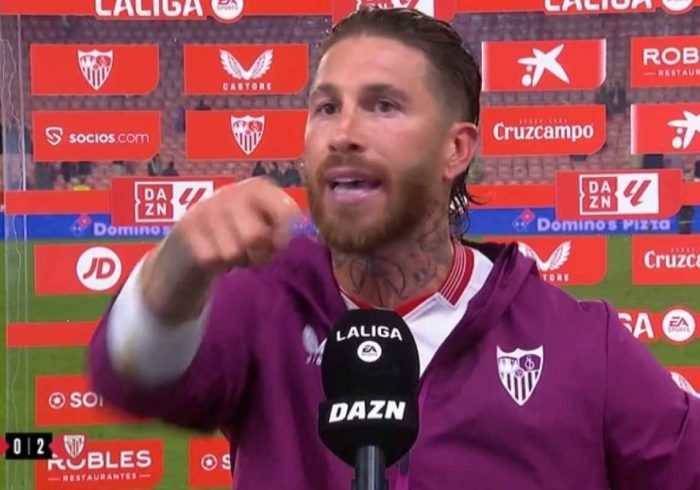 Sergio Ramos pierde los nervios y se encara con un aficionado: "Â¡Respeta a la gente y cÃ¡llate ya, anda!"