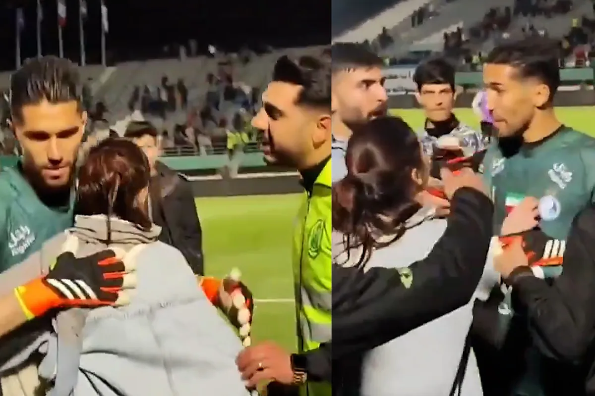Segunda sanción a un futbolista iraní que abrazó fugazmente a una aficionada al final de un partido