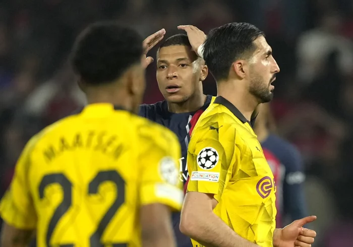 El Dortmund maniata al PSG y apaga el último sueño de Mbappé en París