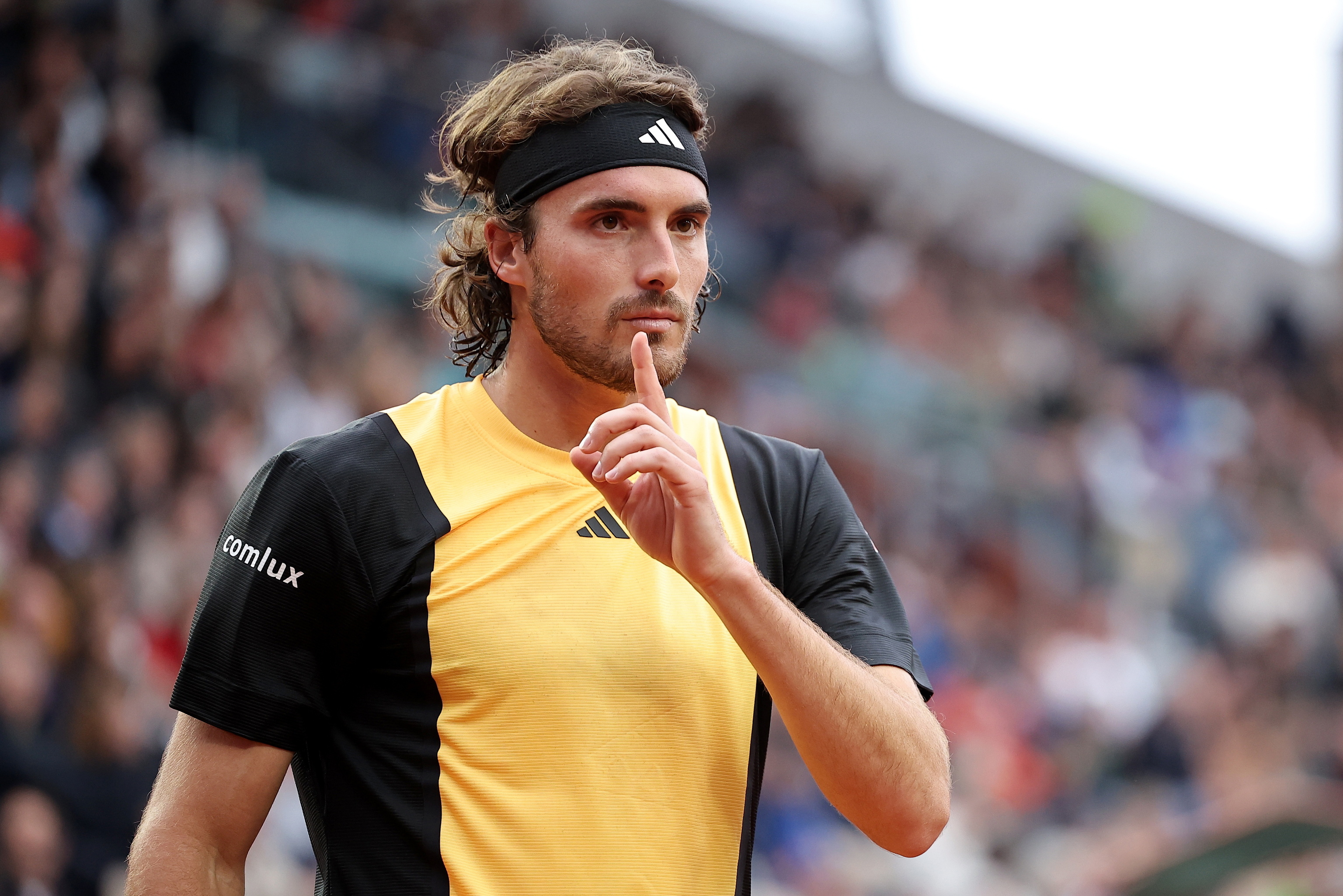 Stefanos Tsitsipas, este miércoles, en Roland Garros.