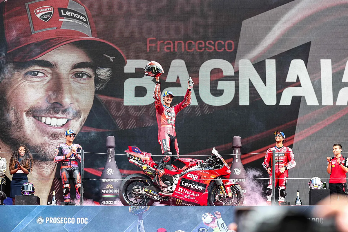 Bagnaia arrasa en el GP de Países Bajos y se pone a 10 puntos de Martín