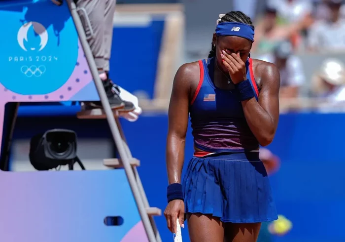 Coco Gauff se despide llorando de París 2024 tras reclamar la decisión del juez de silla