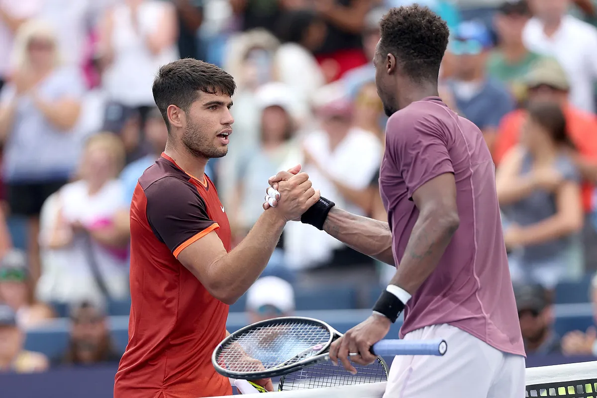 Alcaraz pierde los nervios ante Monfils y cae en Cincinnati a las primeras de cambio