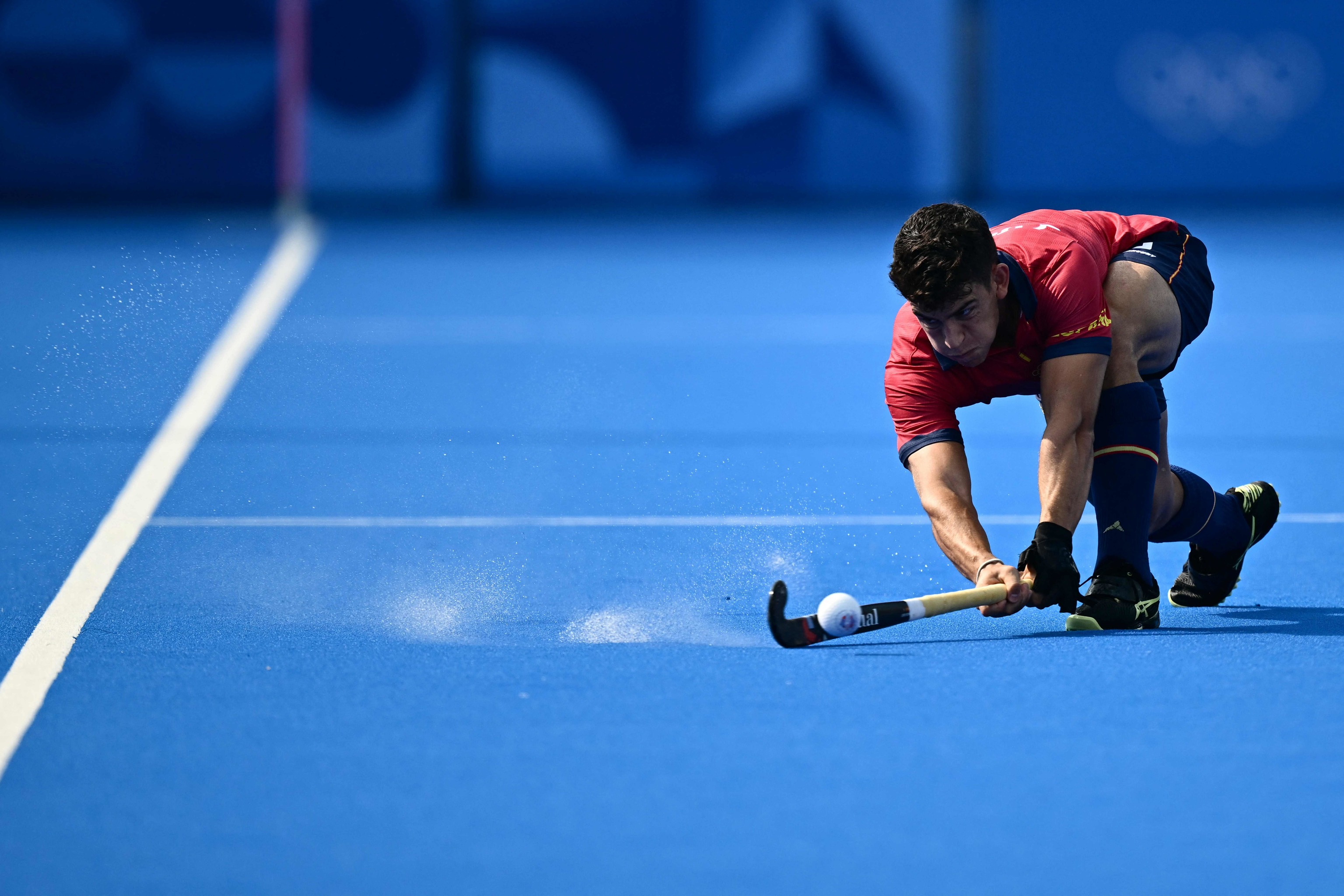 Bonastre, durante el partido ante Holanda.