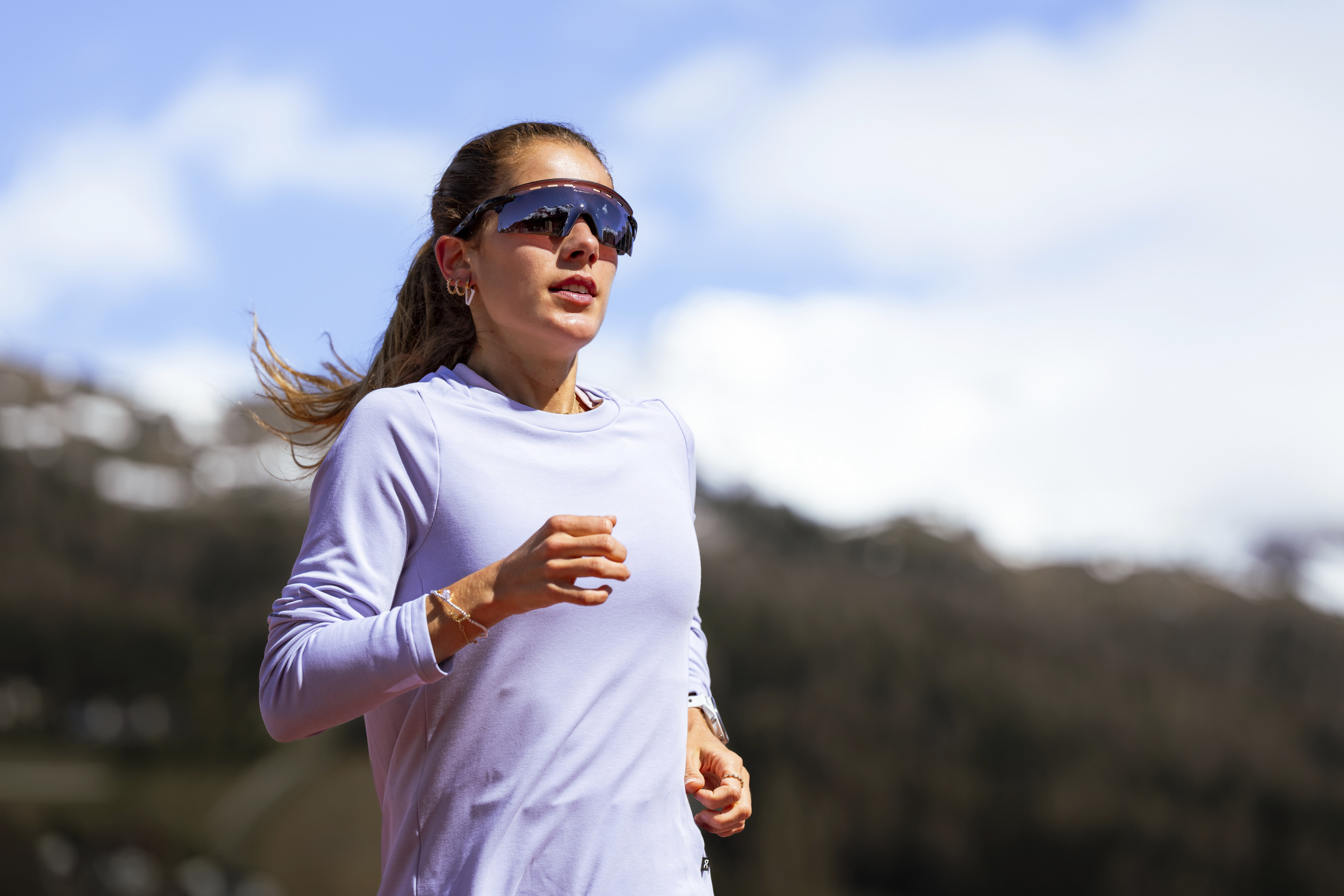 Marta García, durante uno de sus entrenamientos en St. Moritz.