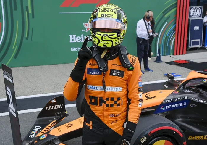 Norris le arrebata la 'pole' a Verstappen en Zandvoort con Alonso séptimo y Sainz undécimo