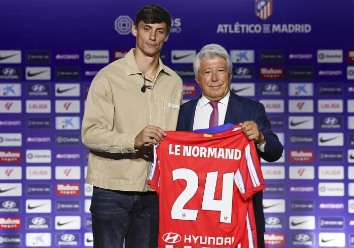 Robin Le Normand, primera presentación veraniega del Atlético de Madrid: "Buscaba dar un paso adelante en mi carrera"