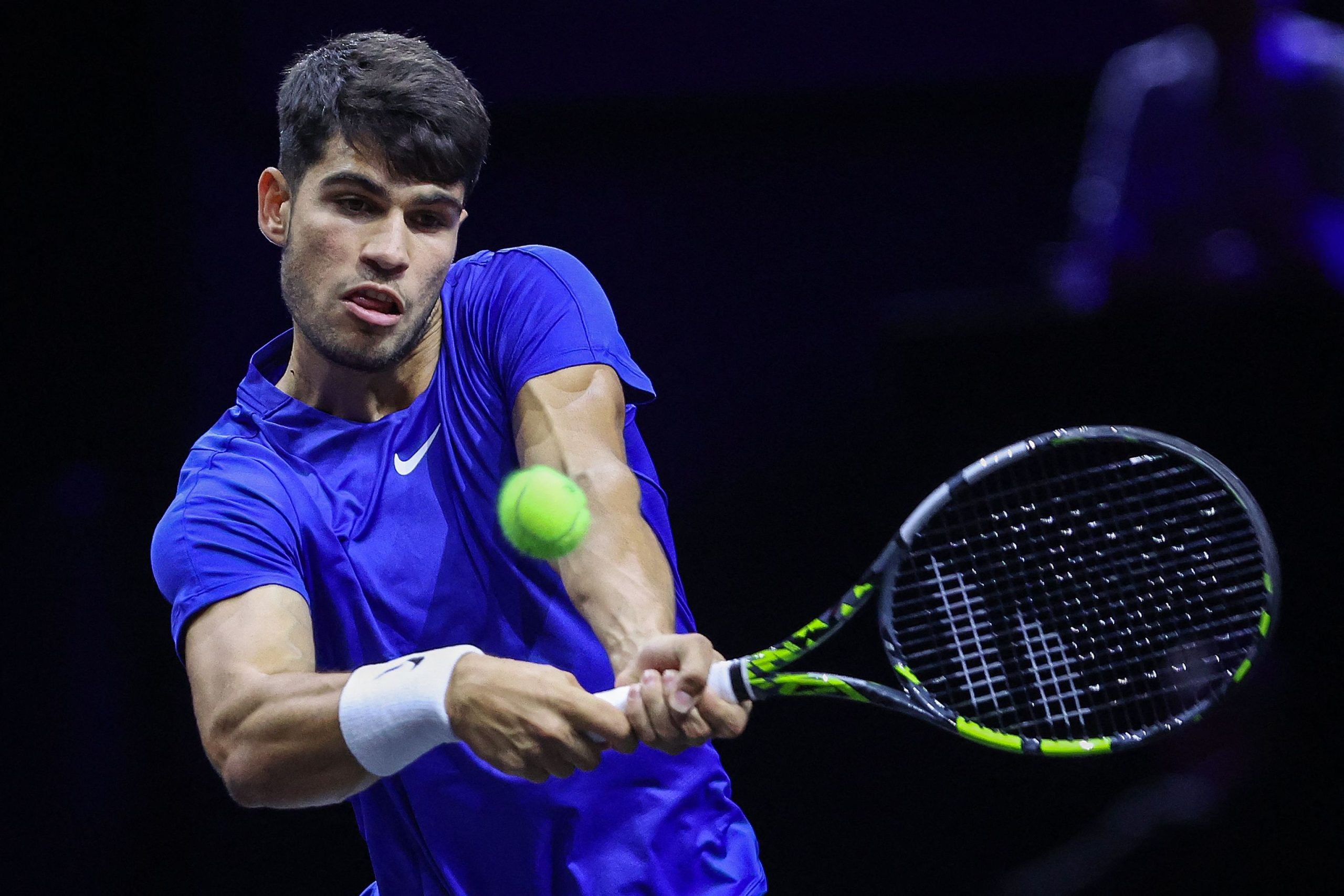 Alcaraz pasa un mal rato en su estreno en la Laver Cup como pareja de Zverev