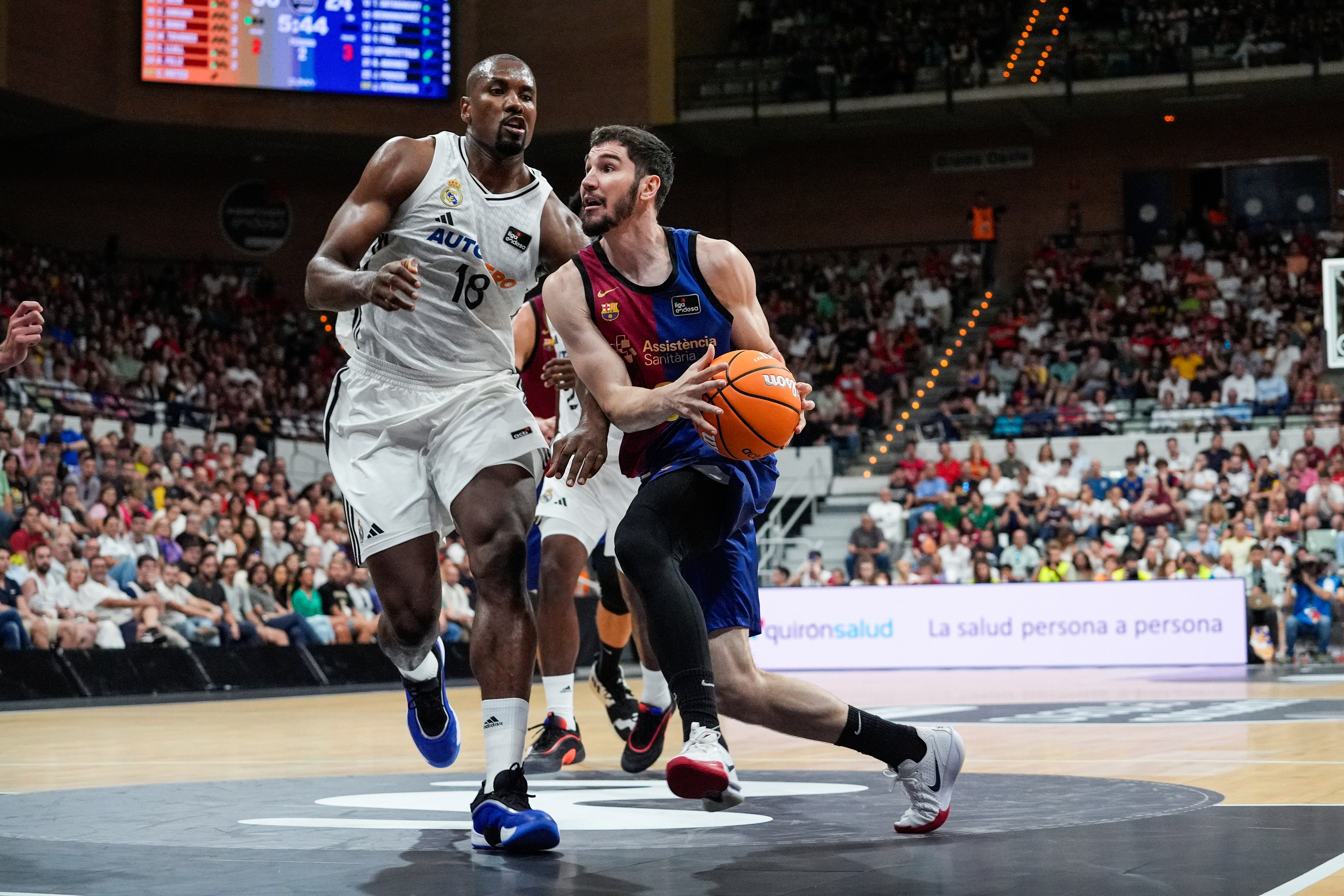 Brizuela, ante Ibaka.