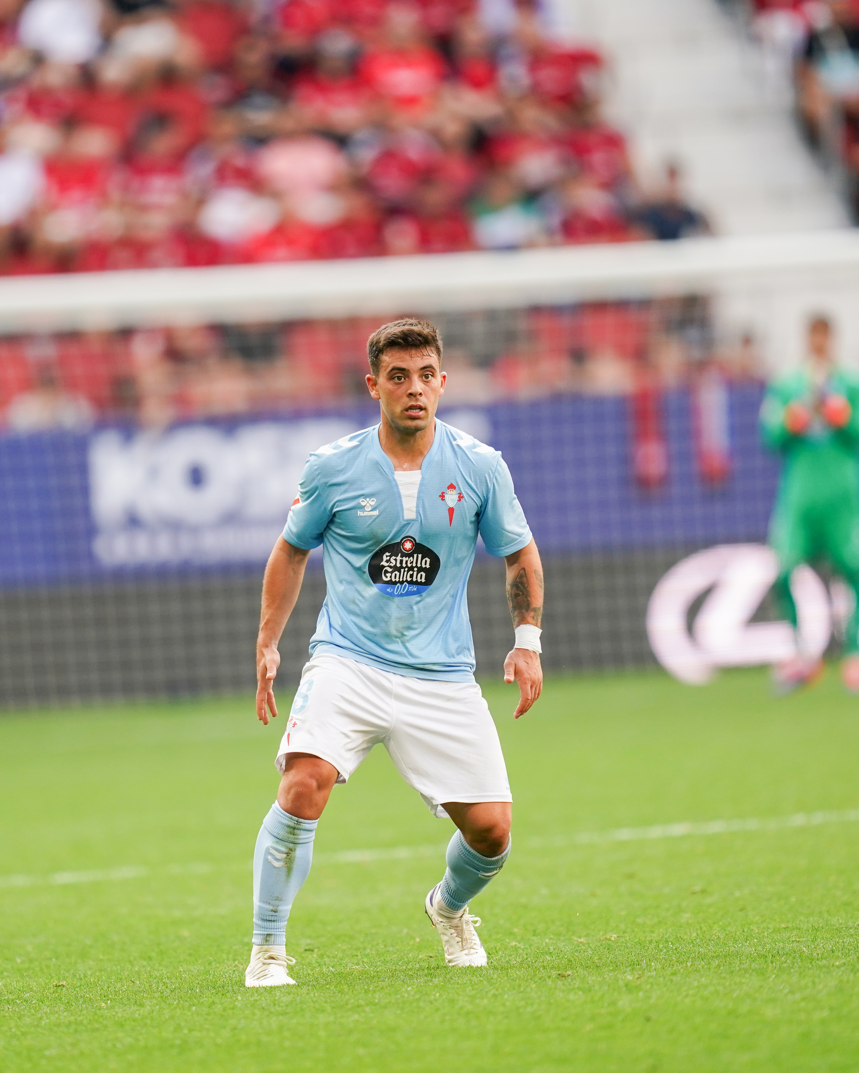 Fran Beltrán, en un partido con el Celta.