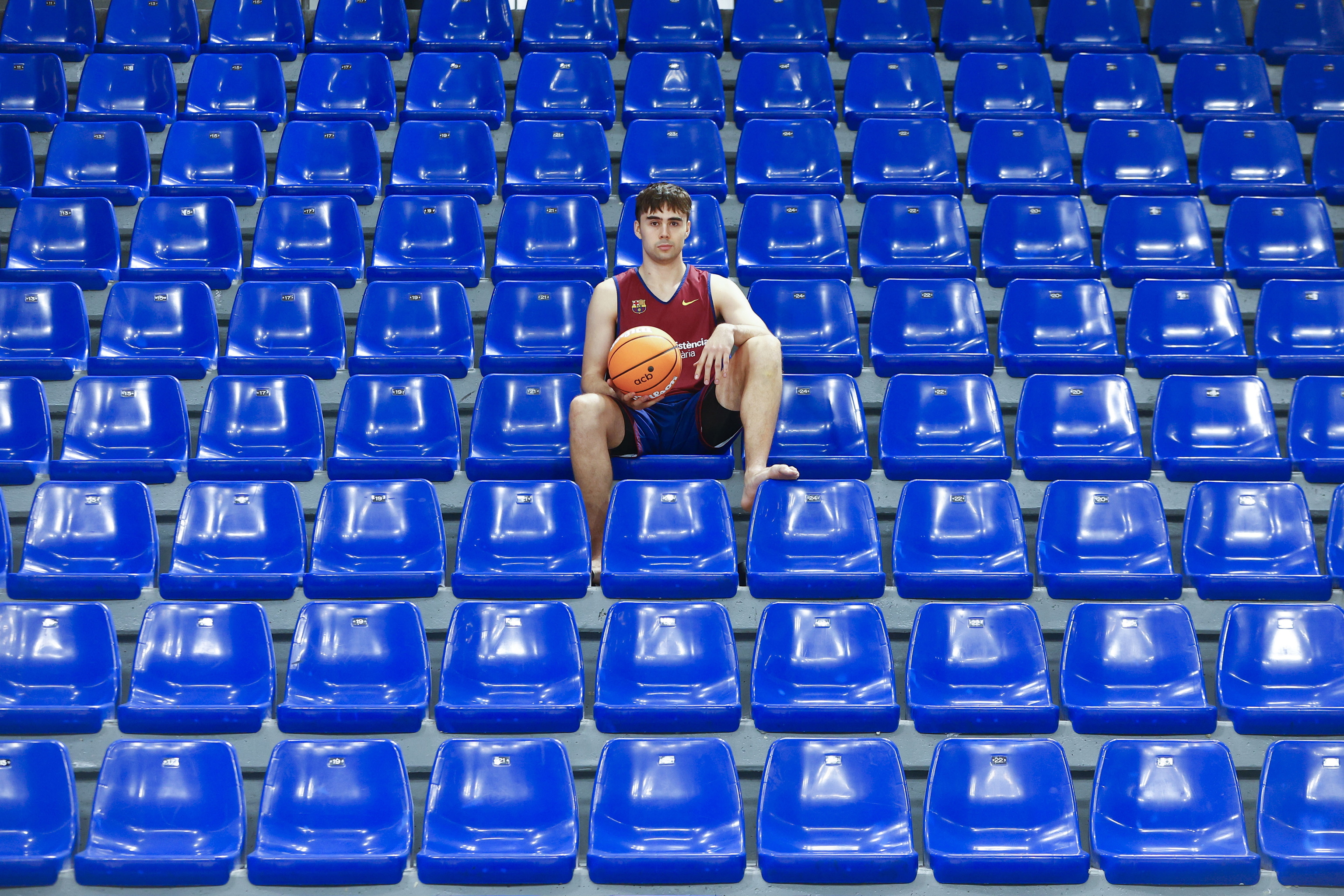 Juan Núñez, en el Palau Blaugrana.