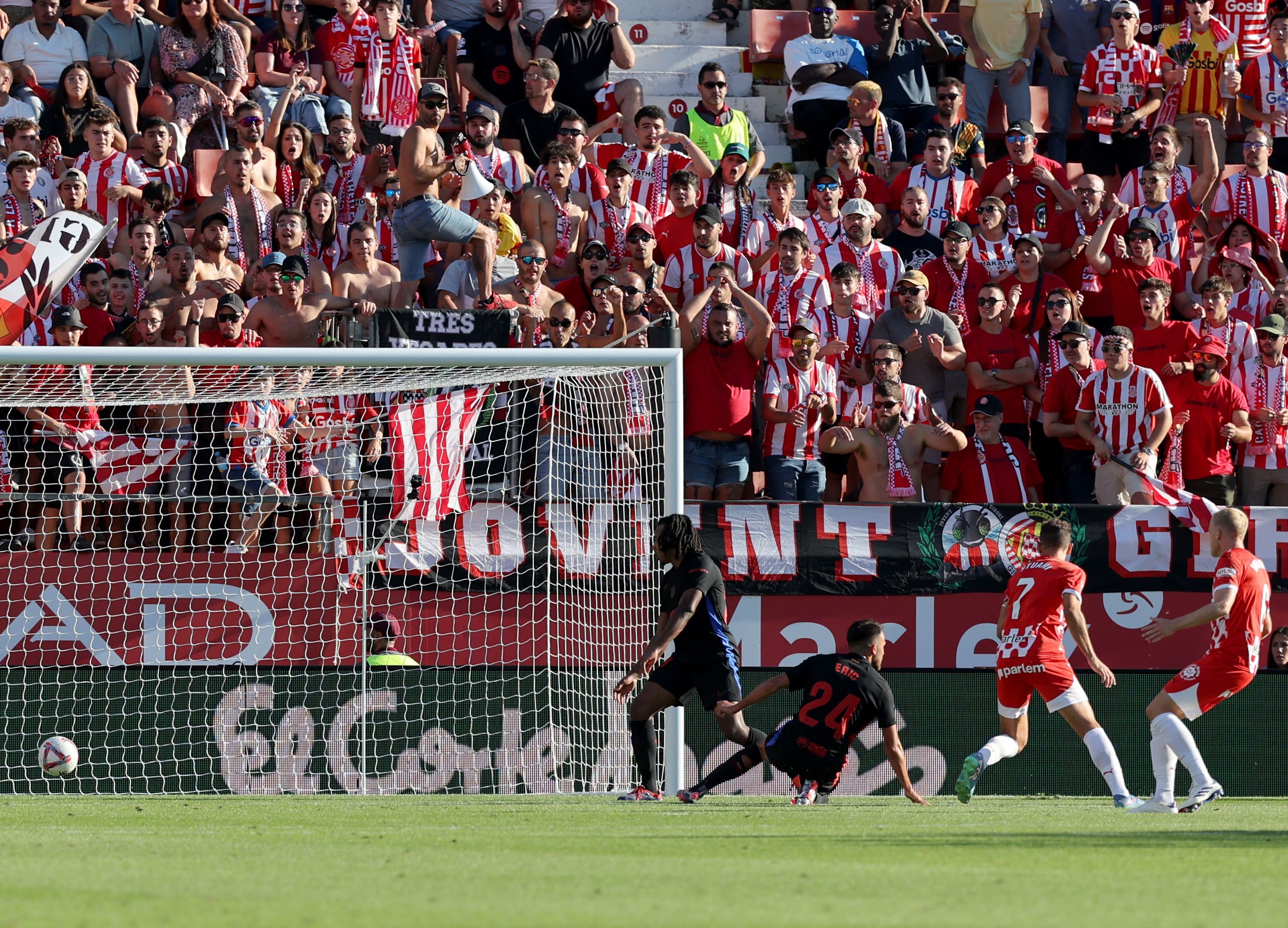 Montilivi, en el último partido ante el Barça