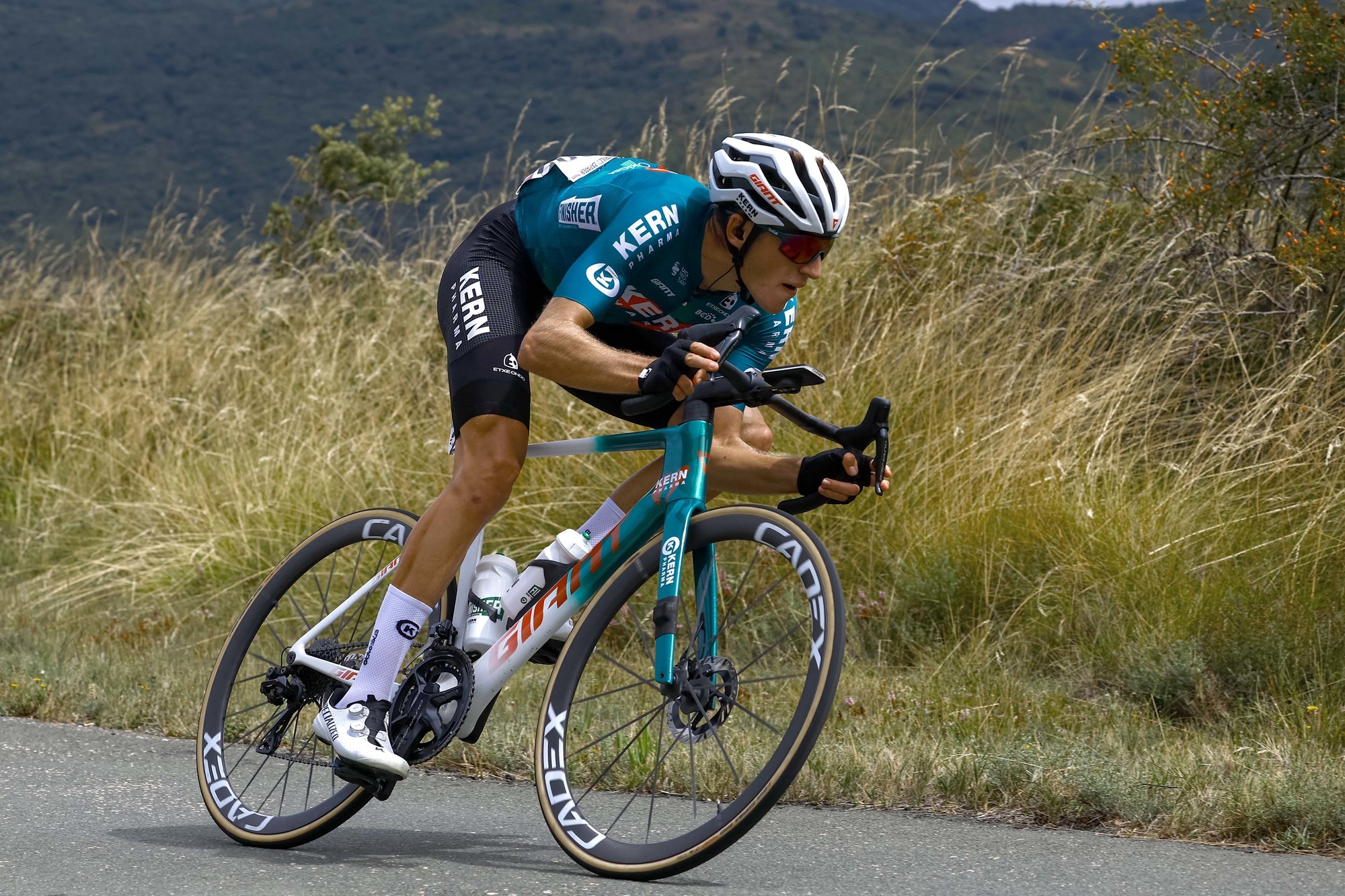 Pablo Castrillo, durante la Vuelta a España.