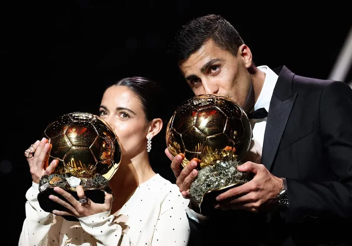 Rodrigo Hernández y Aitana Bonmatí, doble Balón de Oro en una noche histórica para España: "Hoy ha ganado el fútbol"