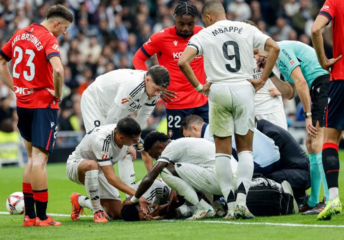 Vinicius revienta una tarde de calamidades ante Osasuna