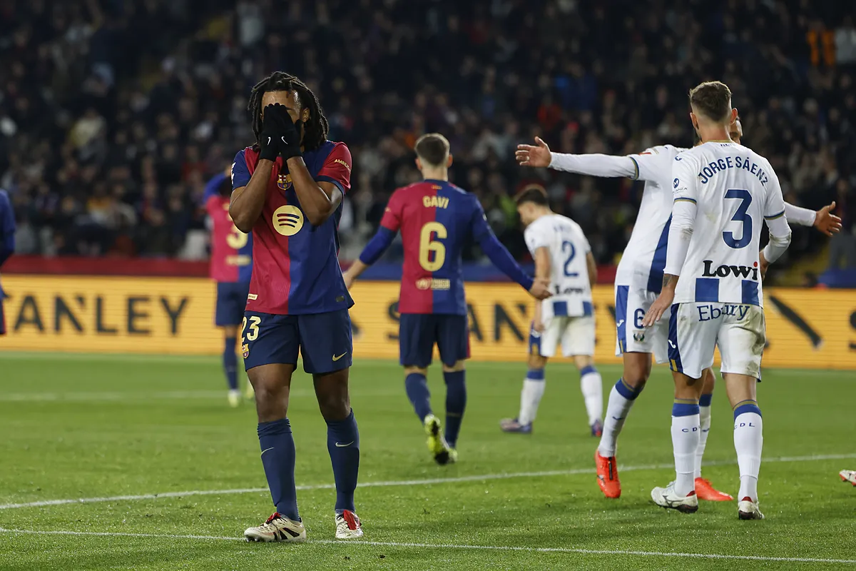 El Leganés provoca otro sonrojo al Barcelona en Montjuïc