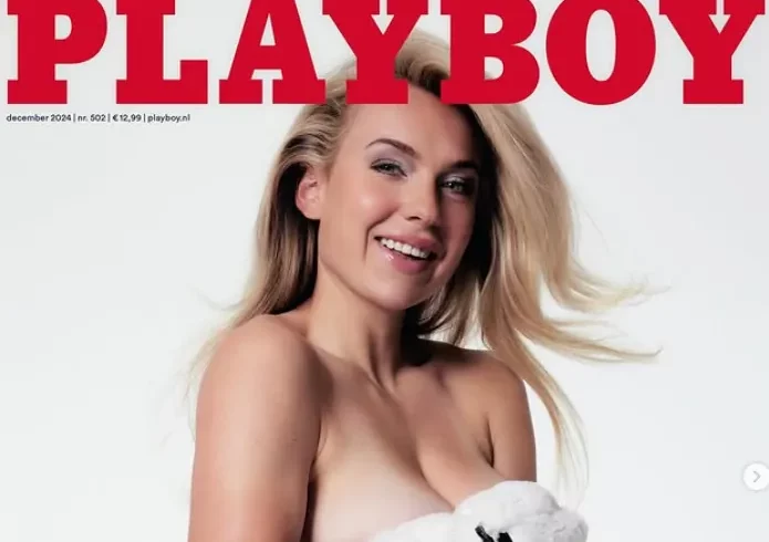 La campeona mundial de patinaje Joy Beune posa desnuda para Playboy y rompe los récords de ventas