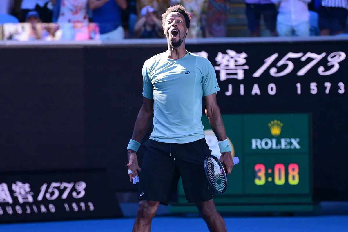 El insaciable apetito de Monfils: octavofinalista, con 38 años, tras vencer a Fritz, cuarto favorito