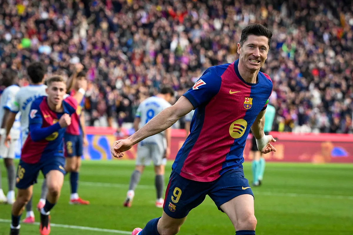 El Barça se reengancha a la Liga con un gol solitario de Lewandowski