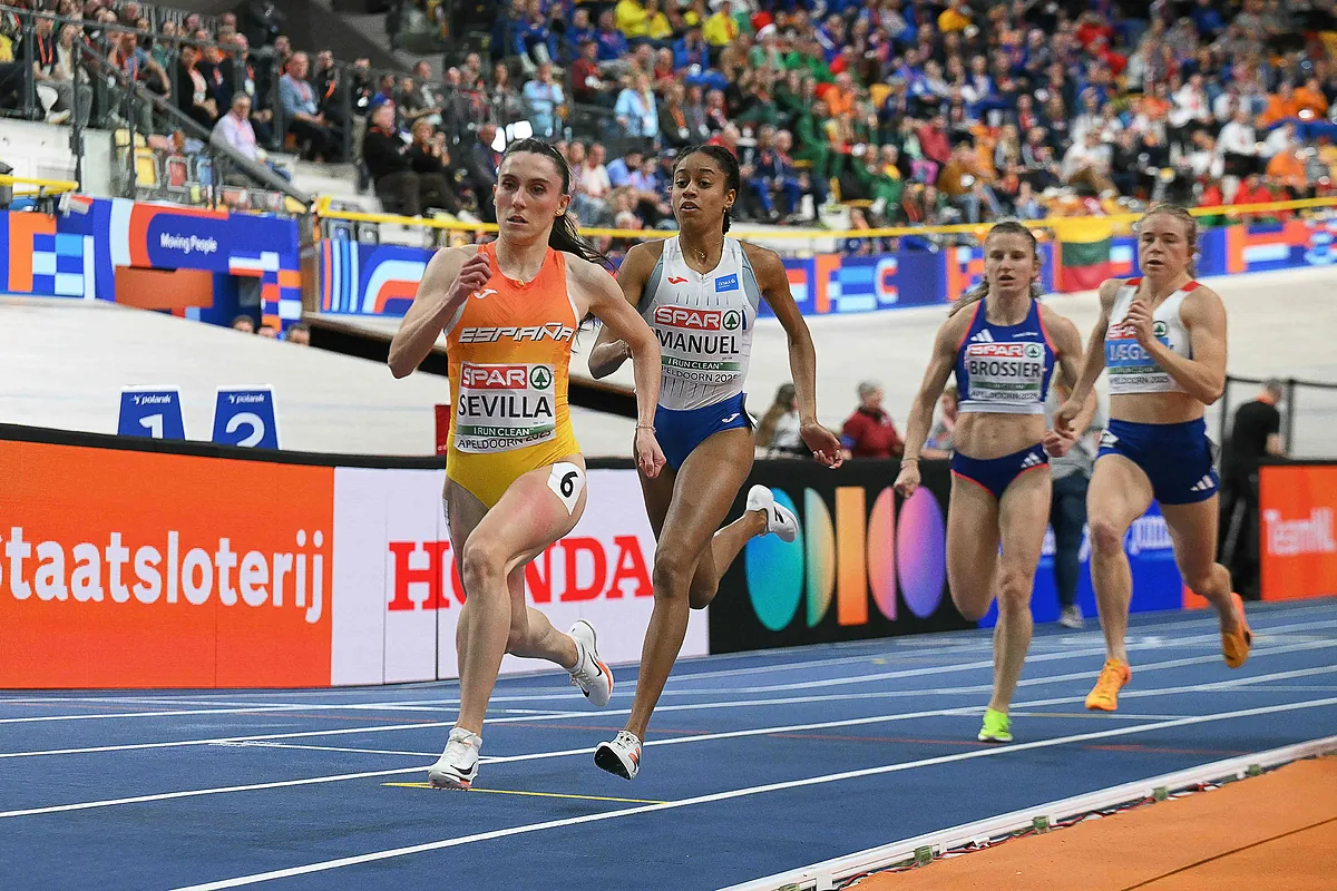 Paula Sevilla se cuelga el bronce de la inocencia en los 400 metros del Europeo indoor