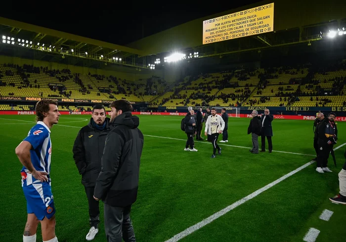 Suspendido el Villarreal - Espanyol por alerta meteorológica