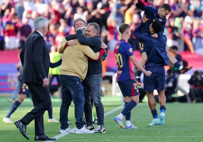 Flick, tras la victoria ante el Madrid en el clásico: "Todavía no nos sentimos campeones"