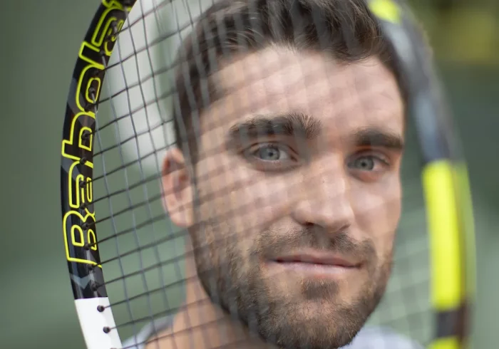 García Cenzano o cómo abrirse paso en el tenis trabajando de sparring: "He estado dos horas imitando a Federer"