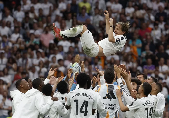 La despedida más bella de Modric y Ancelotti