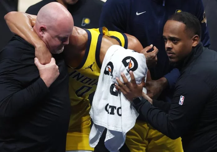 El "escalofriante" final de los Pacers en la NBA: la lesión de Tyrese Haliburton "paró el corazón" del equipo