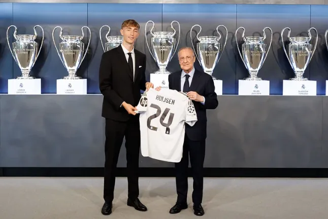 El primer día del adolescente Huijsen en Valdebebas: "Desde que llamó el Madrid no tenía ojos para otros equipos"