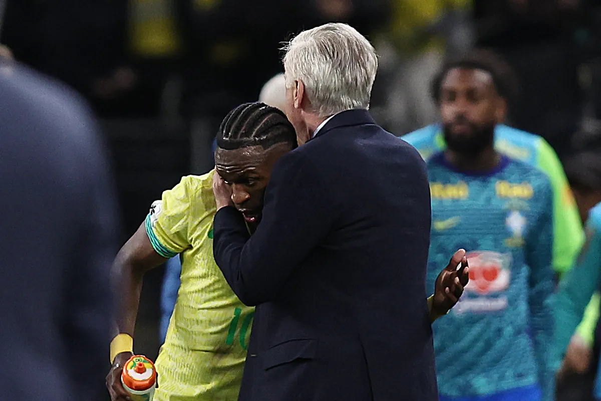 Vinícius regala la clasificación a Brasil y la primera victoria a Ancelotti
