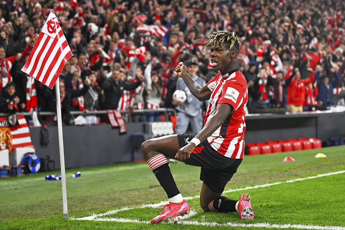 Calabazas de Nico Williams al Barça: renovación con el Athletic hasta 2035 y aumento de más de un 50% de la cláusula de rescisión