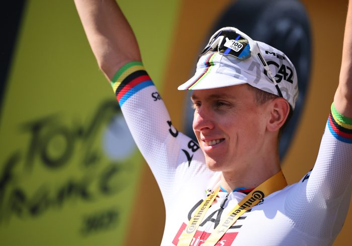Evenepoel vuela en la contrarreloj de Caen y Pogacar recupera el liderato del Tour con un golpe a Vingegaard