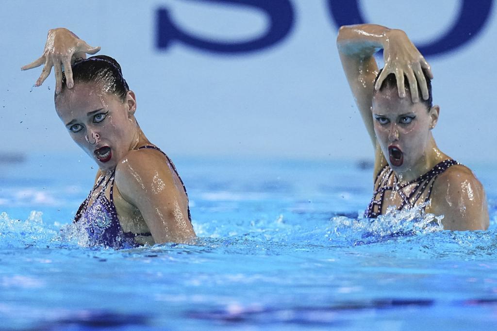 Lilou Lluis e Iris Tió conquistan el oro en la final del dúo libre de natación artística, la séptima medalla en la disciplina