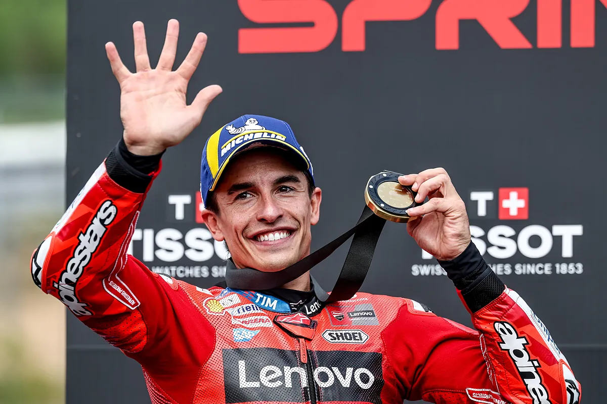 Marc Márquez gana con suspense en la 'sprint race' de Brno