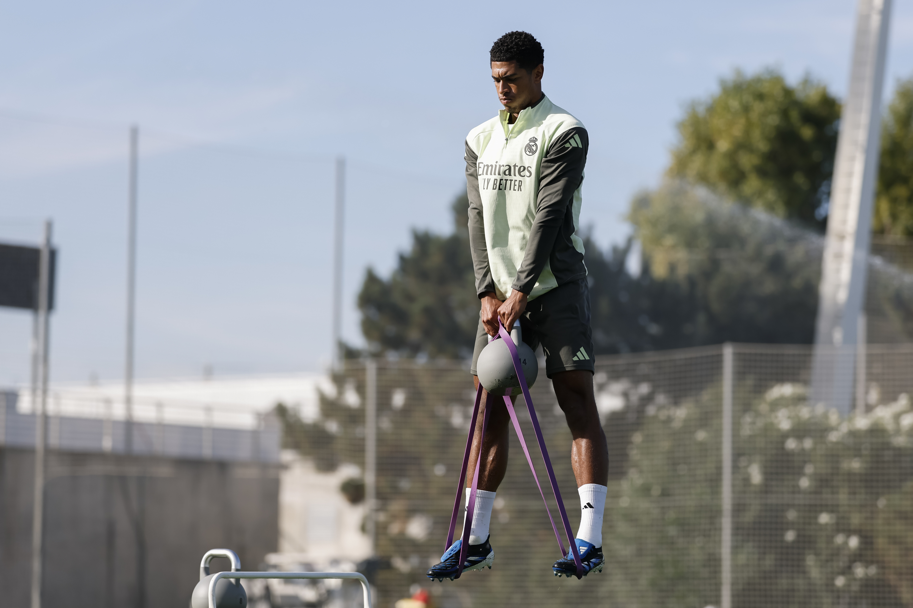 El jugador inglés, durante un entrenamiento.