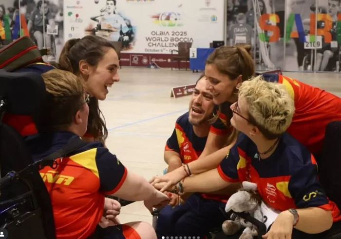 El Langui arrasa en su debut internacional en boccia paralímpica y gana un bronce individual y el oro por equipos