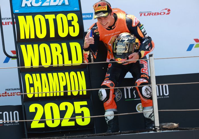 Fermín Aldeguer logra en Indonesia su primera victoria en MotoGP; José Antonio Rueda, campeón del mundo de Moto3