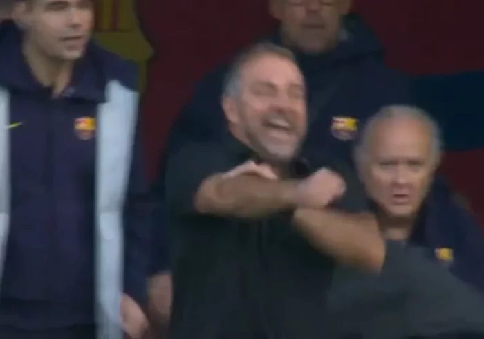 Hansi Flick y su lado más visceral tras sus peinetas ante el Girona