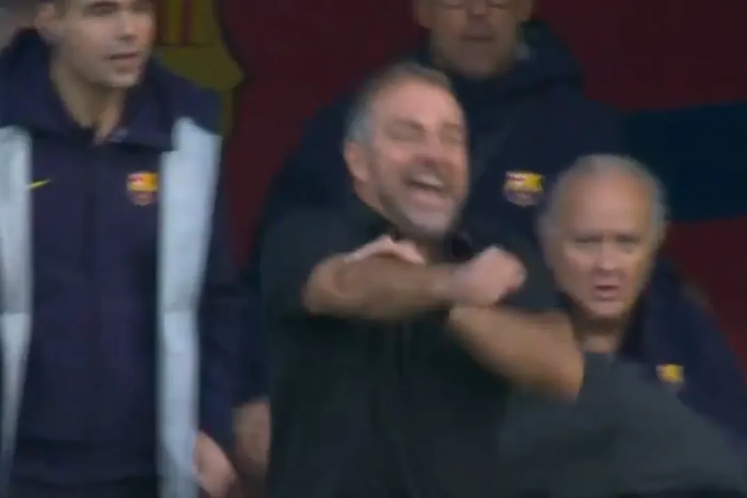 Hansi Flick y su lado más visceral tras sus peinetas ante el Girona