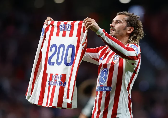Los 200 de Griezmann, historia del Atlético y un "invento" de Simeone: "El talento no tiene edad"