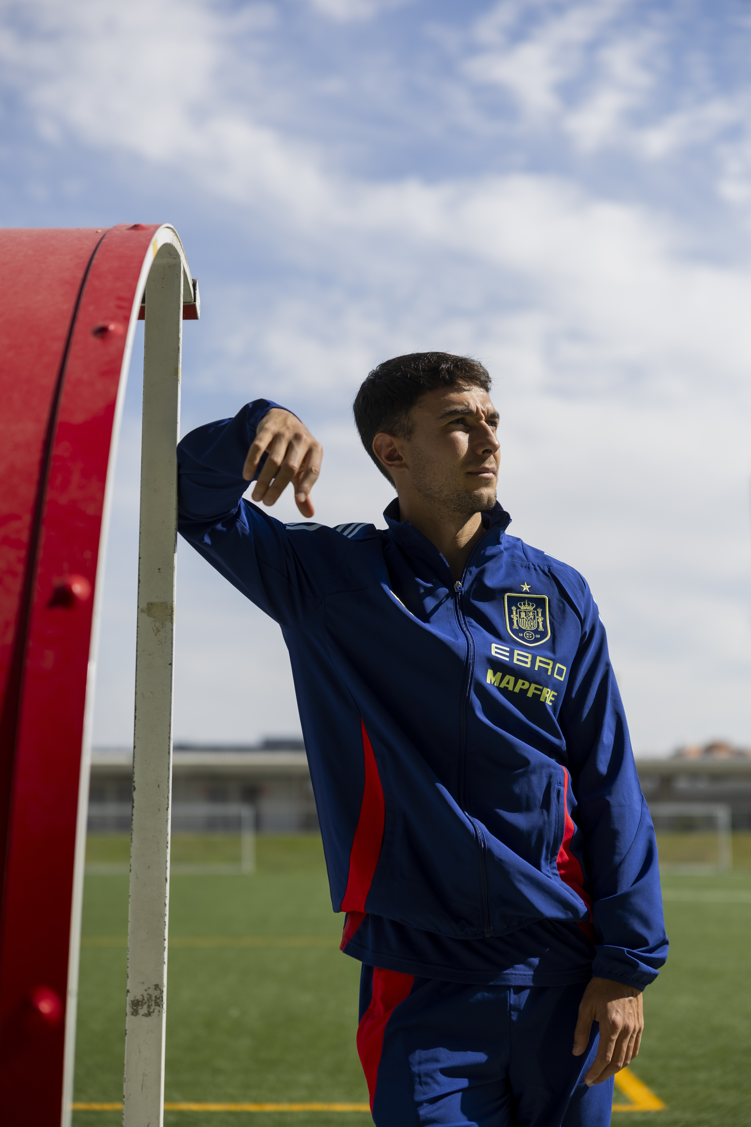 El jugador de la selección y del Arsenal, en Las Rozas.