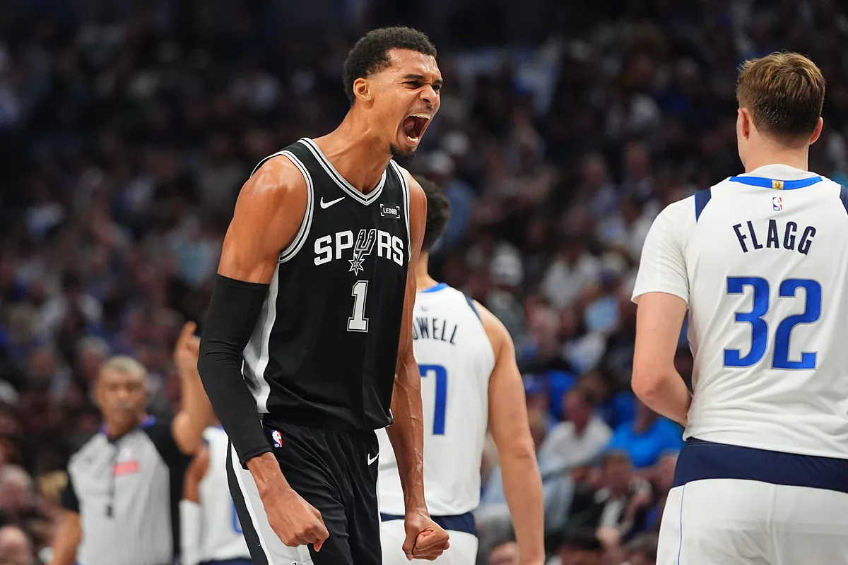 Wembanyama opaca el debut de Cooper Flagg y el novato VJ Edgecombe derrumba la puerta de la NBA