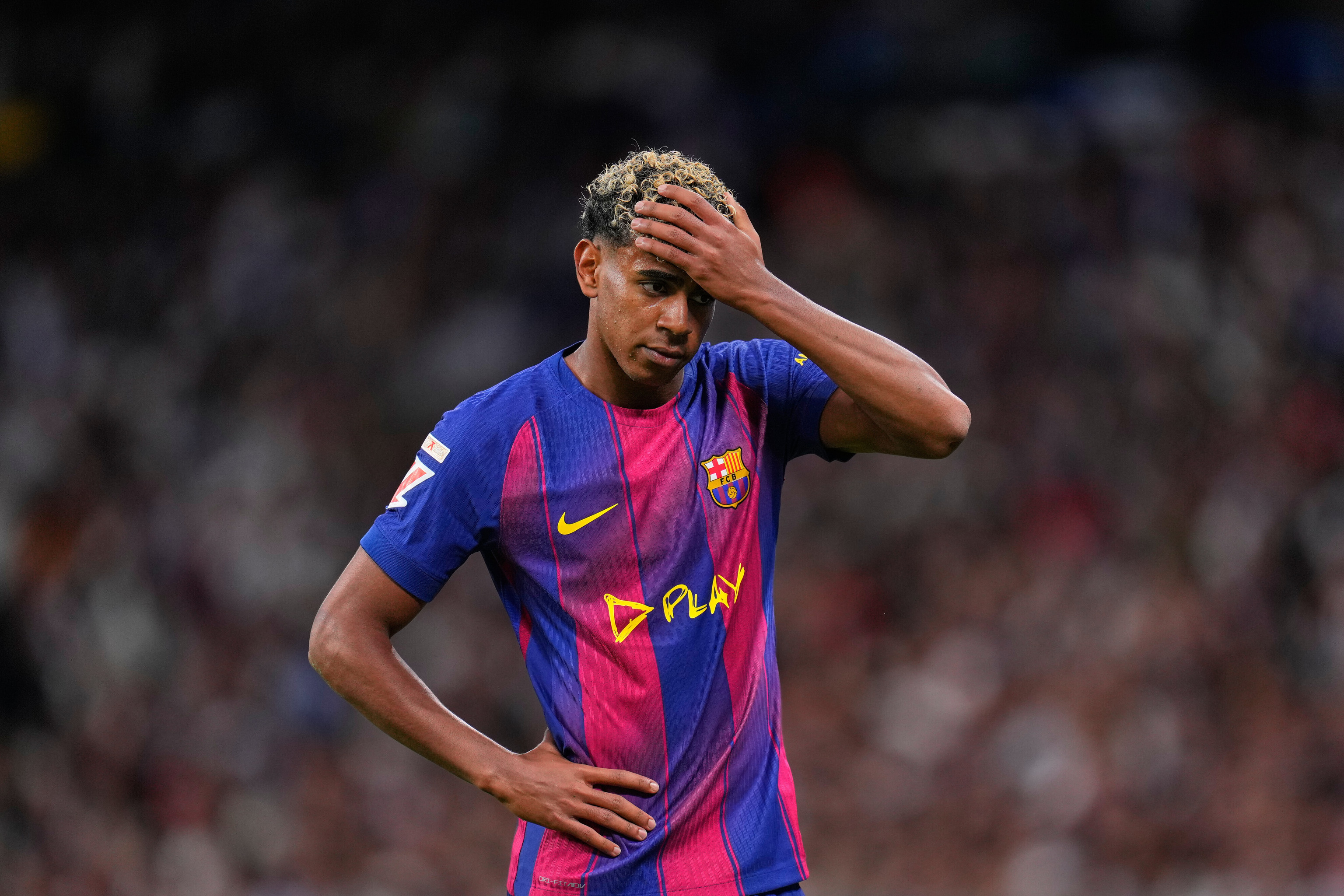 Lamento de Lamine en el Bernabéu.