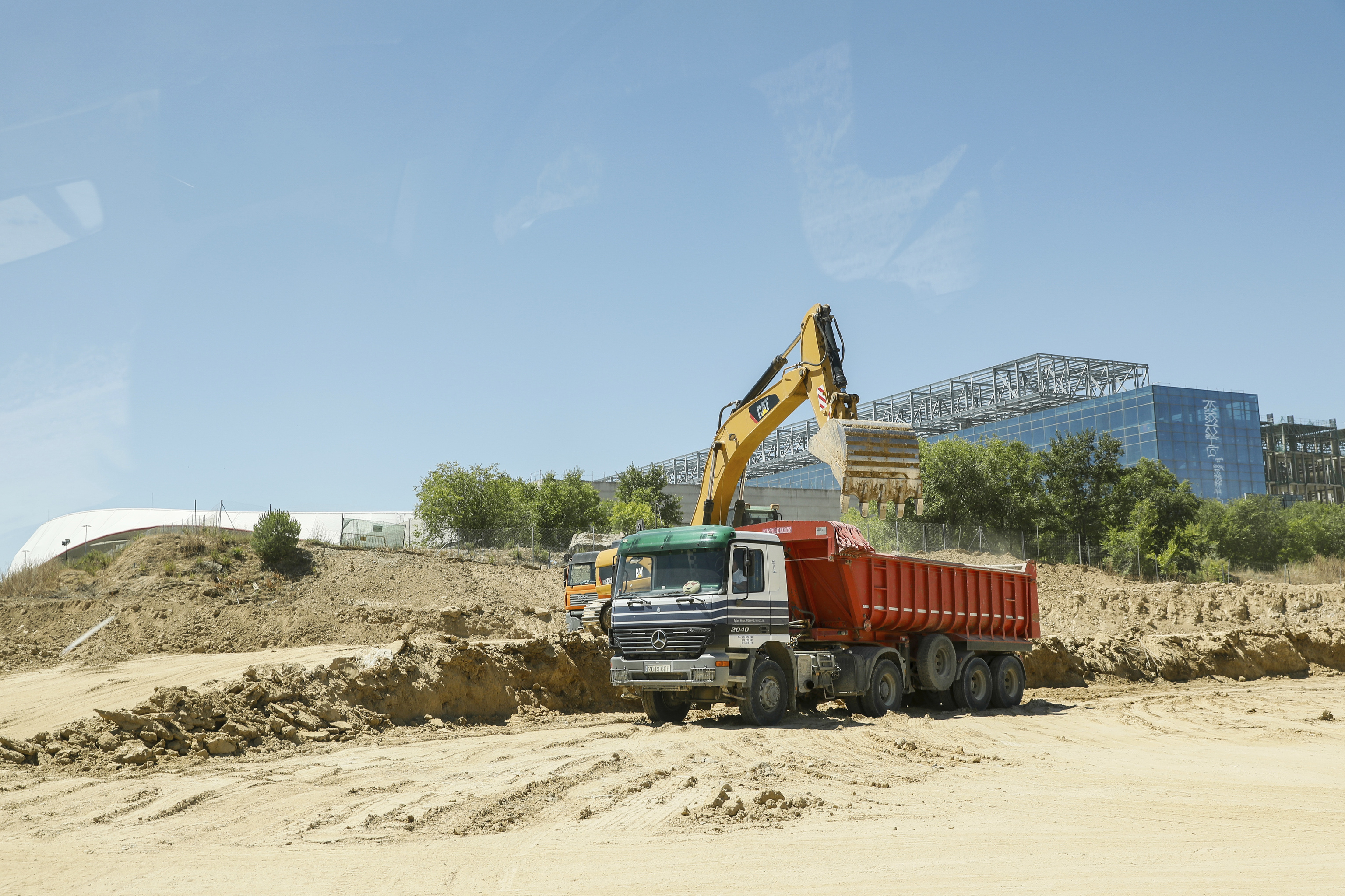 Obras en los alrededores del Metropolitano.