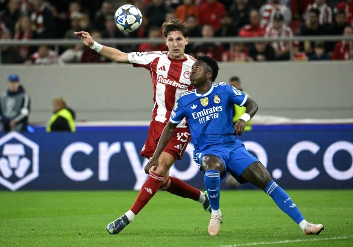 El Madrid encuentra su catarsis ante Olympiacos gracias a Vinicius y Mbappé